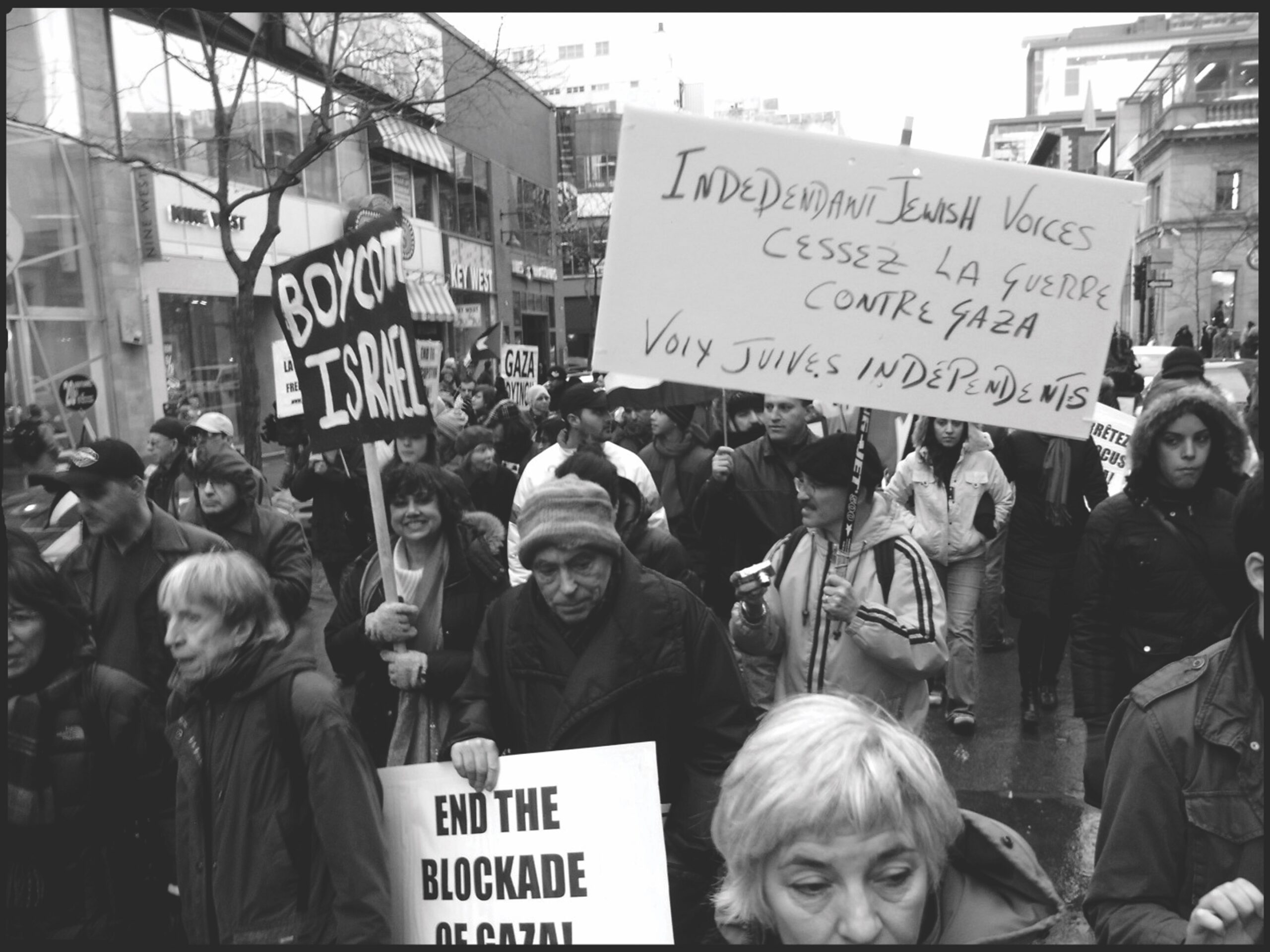 Jews Demonstrating Independent Jewish Voices, from the margins, supports Palestinian ...